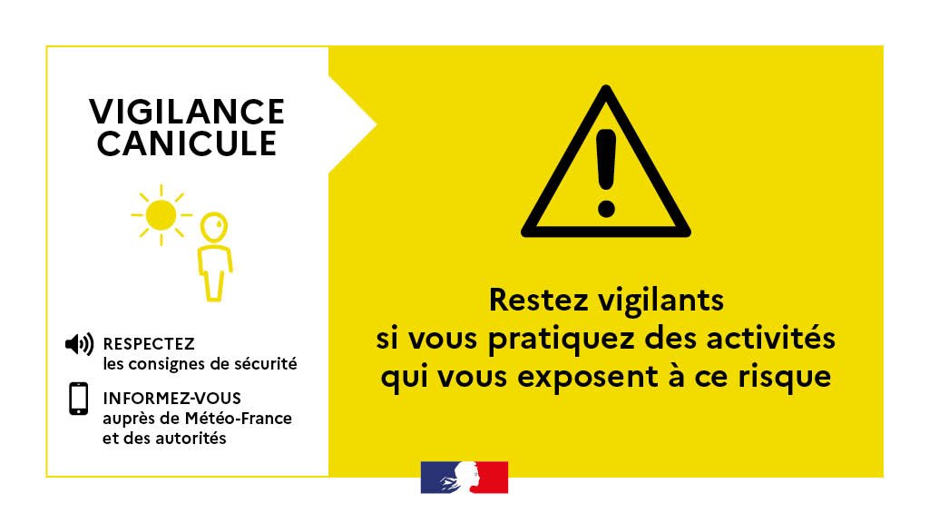 VIGILIANCE JAUNE CANICULE &ndash; D&eacute;partement de l&rsquo;H&eacute;rault