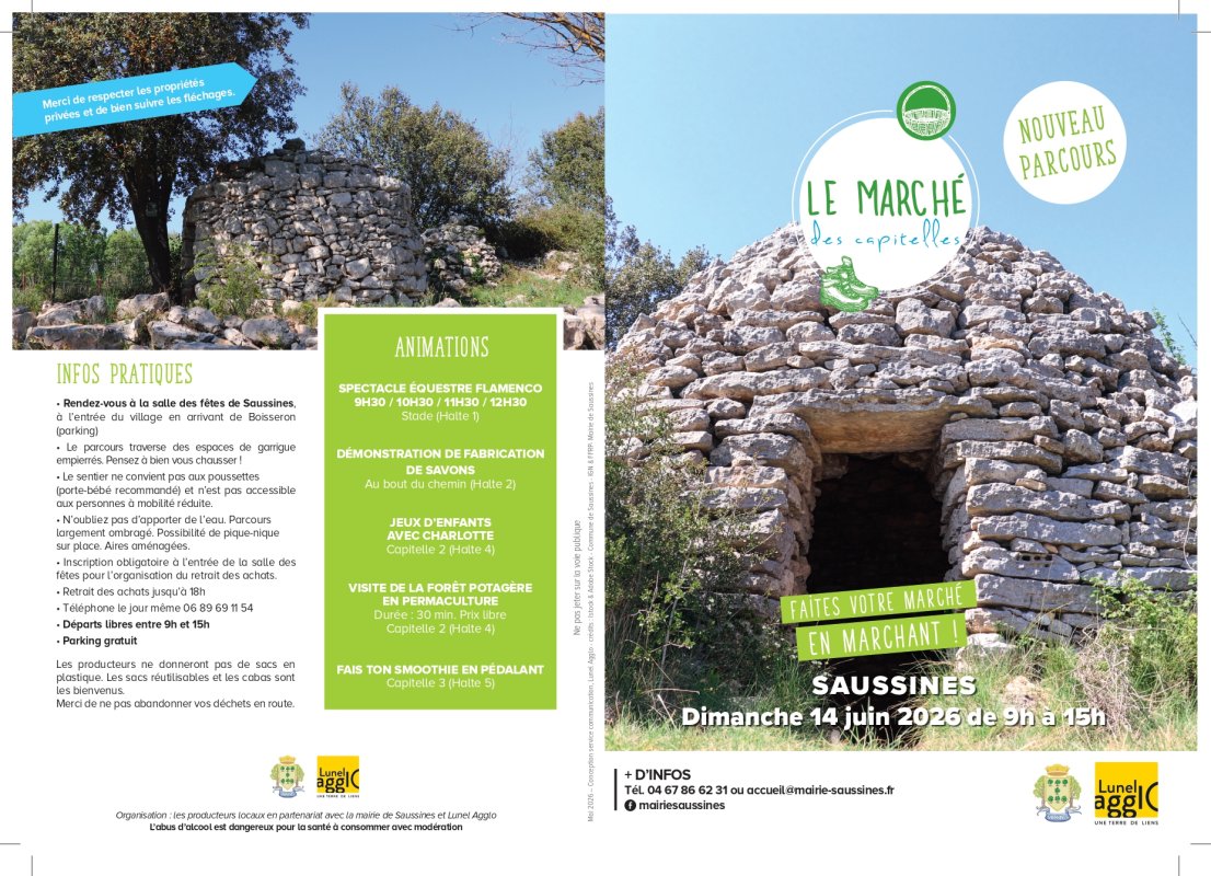 🌿🥾 Le March&eacute; des Capitelles vous attend &agrave; Saussines !