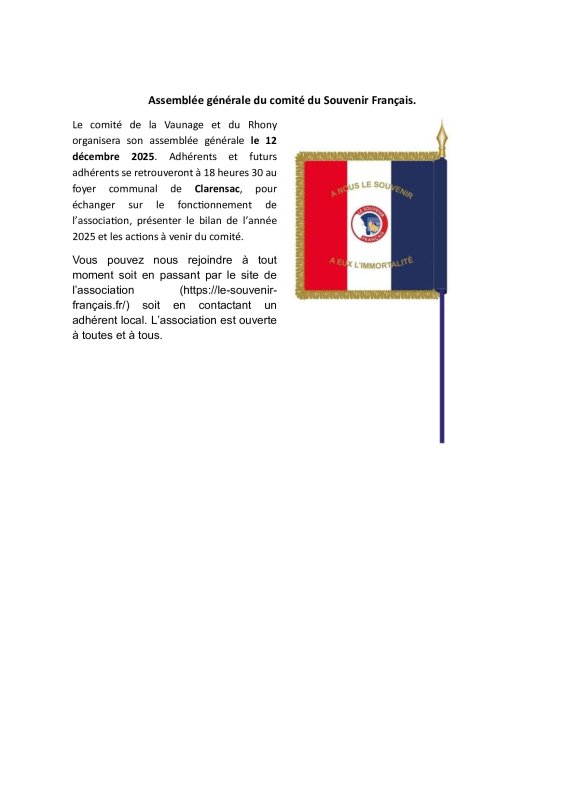 AG SOUVENIR FRANCAIS