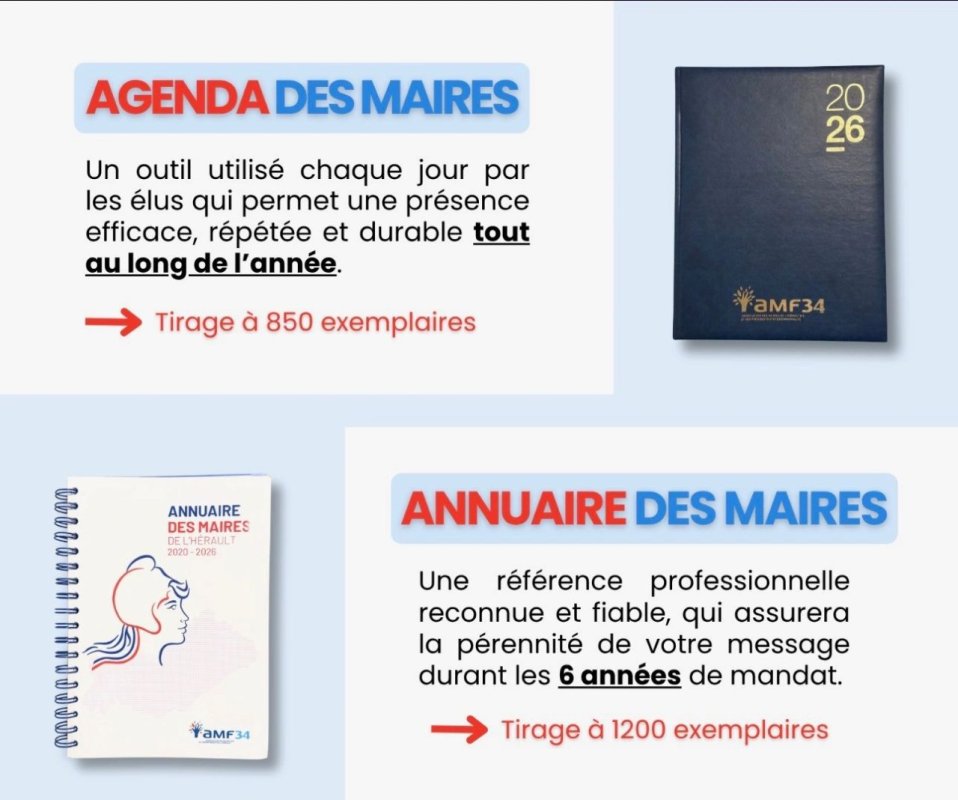📘 Agenda & Annuaire des Maires de l&rsquo;H&eacute;rault 2026