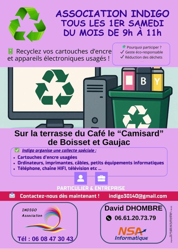 INDIGO. RECYCLAGE DE PRODUITS INFORMATIQUE
