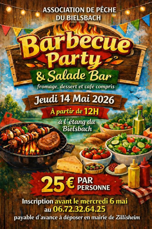 &Eacute;v&egrave;nement : Barbecue Party et Salade Bar 14 mai 2026