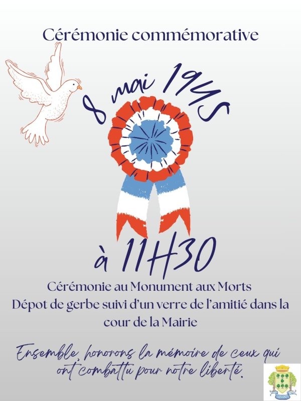 C&eacute;r&eacute;monie comm&eacute;morative du 8 mai 1945