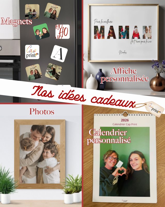 Les id&eacute;es cadeaux de Cap Print !