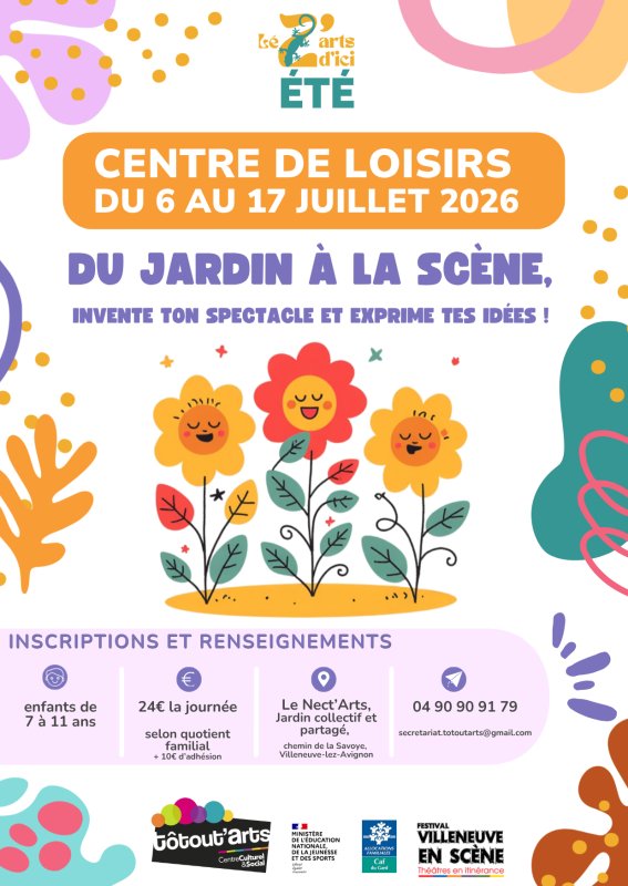 CENTRE DE LOISIRS LEZ'ARTS D'ICI DU 6 AU 17 JUILLET - R&Eacute;SERVEZ DES MAINTENANT !