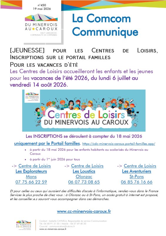 CENTRES DE LOISIRS DE LA CDCMC