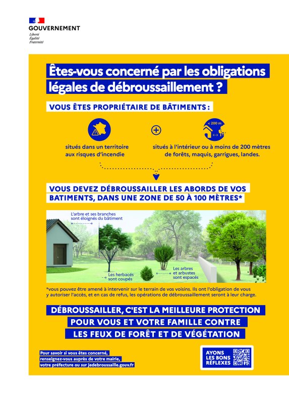 RAPPEL OBLIGATION DE DEBROUSSAILLEMENT : OLD