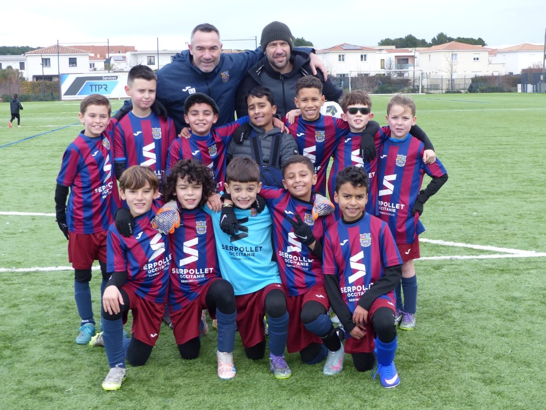 Les U10 A du FC Domitia se r&eacute;galent au plateau de Pignan