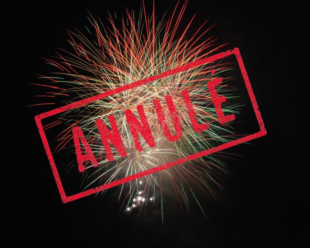 FEU D'ARTIFICE : ANNUL&Eacute;