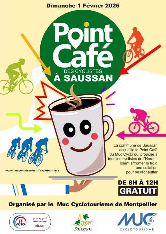 Point caf&eacute; des cyclistes &agrave; Saussan