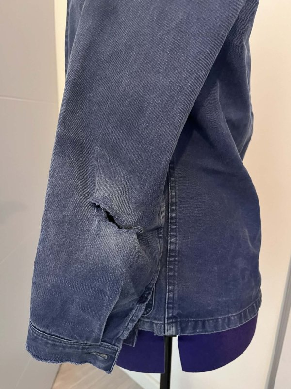 🧵Sauvetage d&rsquo;une veste de travail pleine d&rsquo;histoire ✨