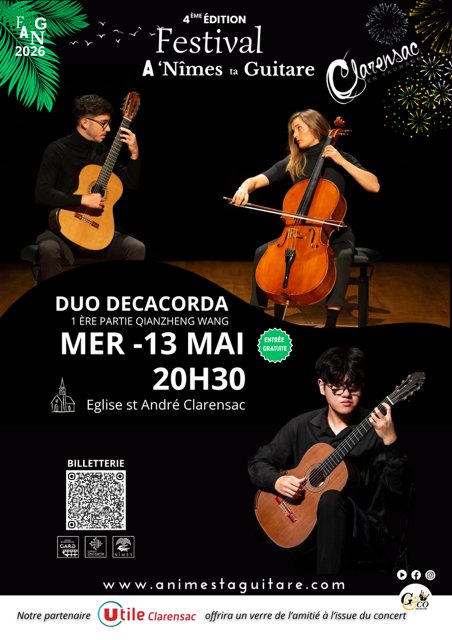 FESTIVAL EGLISE ST ANDRE CLARENSAC 13 MAI  2026