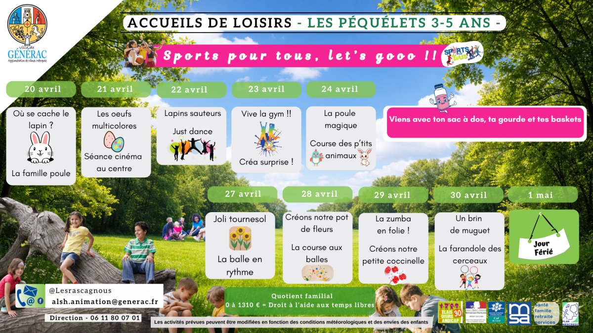 📢 [ 𝗜𝗡𝗙𝗢𝗥𝗠𝗔𝗧𝗜𝗢𝗡 ] - 𝗣𝗟𝗔𝗡𝗡𝗜𝗡𝗚𝗦 𝗗𝗘𝗦 𝗔𝗖𝗖𝗨𝗘𝗜𝗟𝗦 𝗗𝗘 𝗟𝗢𝗜𝗦𝗜𝗥𝗦