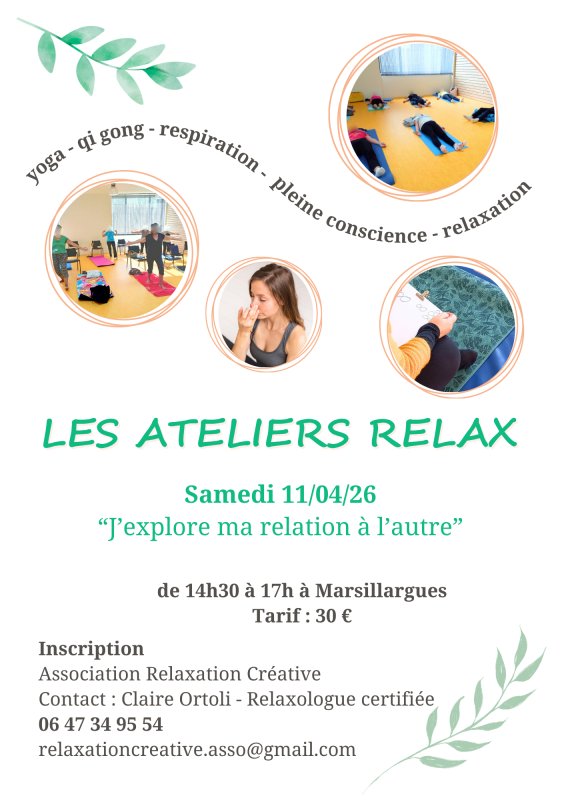 Atelier Relax samedi 11/04