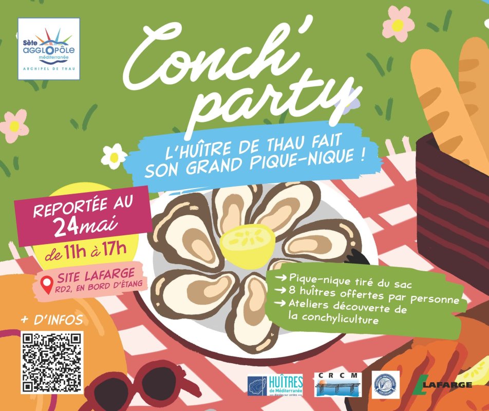 CONCH'PARTY : L&rsquo;hu&icirc;tre de Thau fait son grand pique-nique