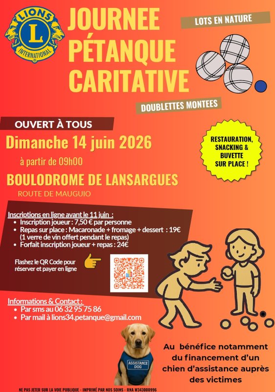 Journ&eacute;e p&eacute;tanque caritative