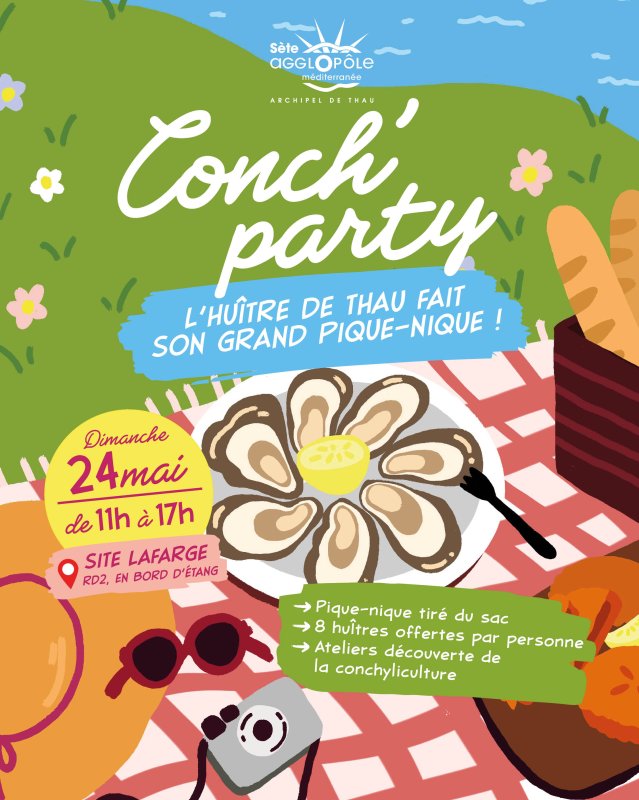 Une Conch&rsquo;Party conviviale et engag&eacute;e pour soutenir les conchyliculteurs du bassin de Thau
