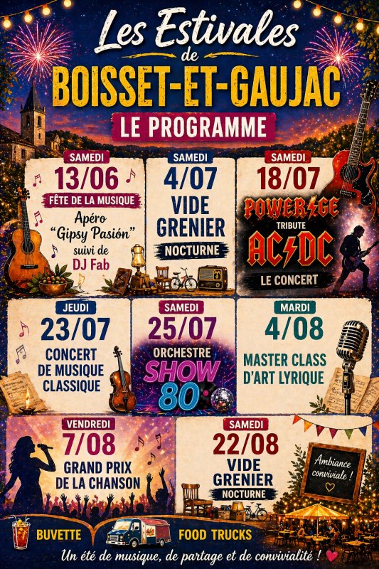 🎉Les Estivales de Boisset-et-Gaujac