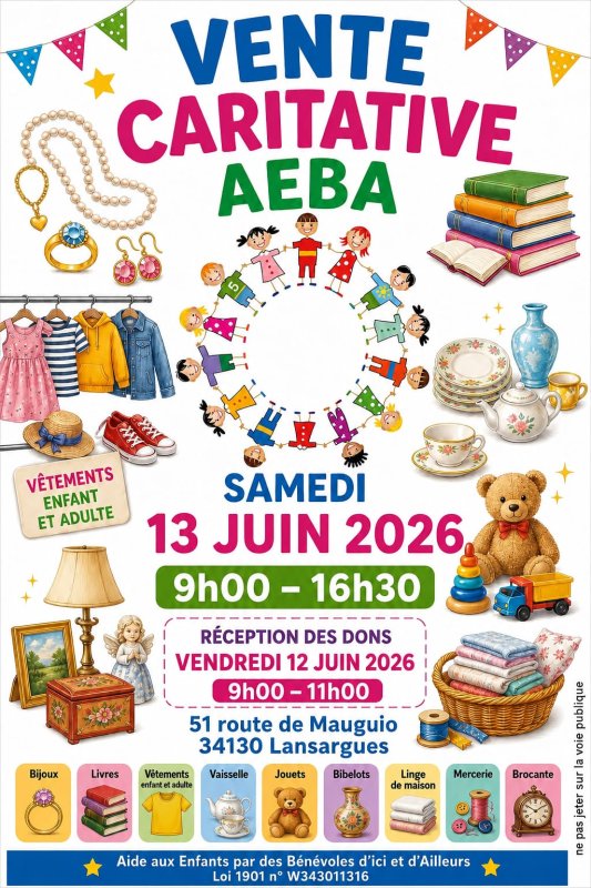 , vente caritative