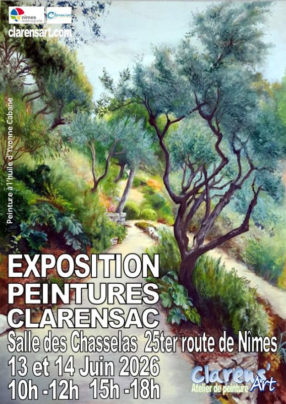 Clarens' ART - EXPOSITION ANNUELLE  - Samedi 13 et Dimanche 14 Juin 2026
