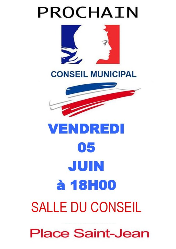 Convocation au conseil du 05 juin 2026