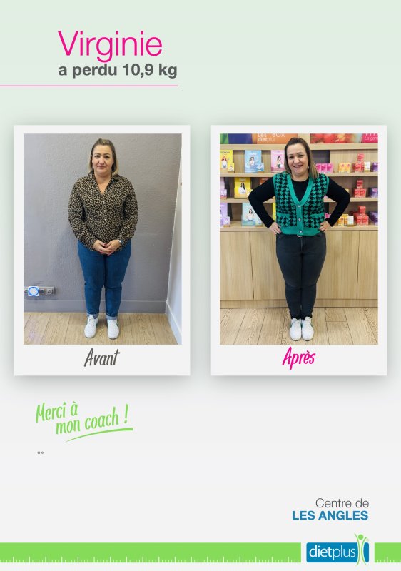 Virginie passe la barre des ➖🔟kg 💪🏻