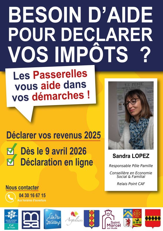 AIDE AUX D&Eacute;MARCHES ADMINISTRATIVES D&Eacute;CLARATION D'IMPOTS.