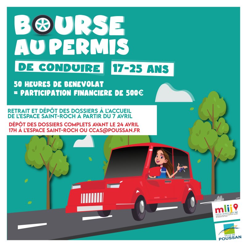 SESSION 2026 : BOURSE AU PERMIS DE CONDUIRE POUR LES 17-25 ANS 🚗