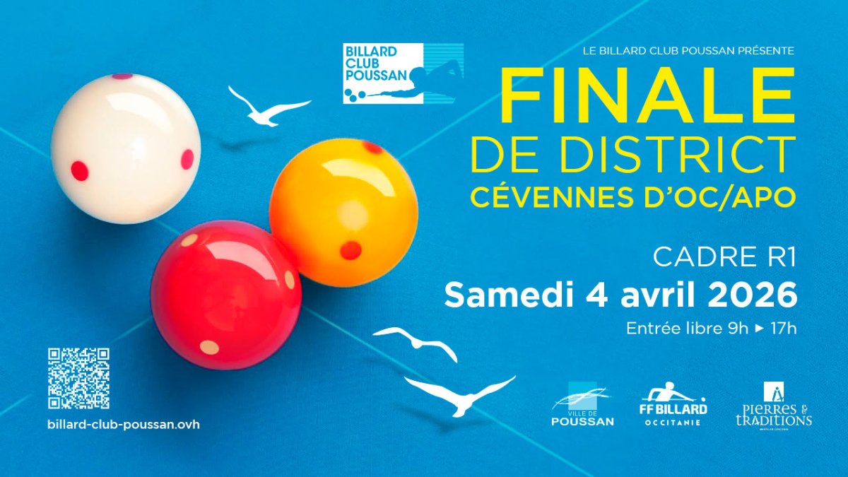 Finale de district au Billard Club Poussan