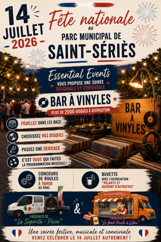 F&ecirc;te Nationale - 14 Juillet 2026 d&eacute;s 16h00