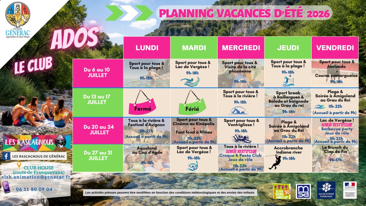 📢 [ 𝗜𝗡𝗙𝗢𝗥𝗠𝗔𝗧𝗜𝗢𝗡 ] - 𝗖𝗟𝗨𝗕 𝗔𝗗𝗢𝗦 🌞🏊🌊🤿📽️🎡🎢