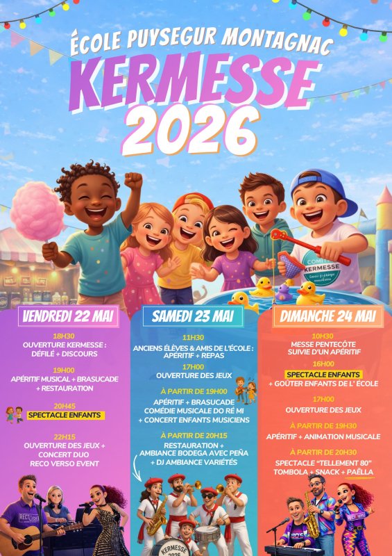 La kermesse de l&rsquo;&Eacute;cole Puys&eacute;gur est de retour !
