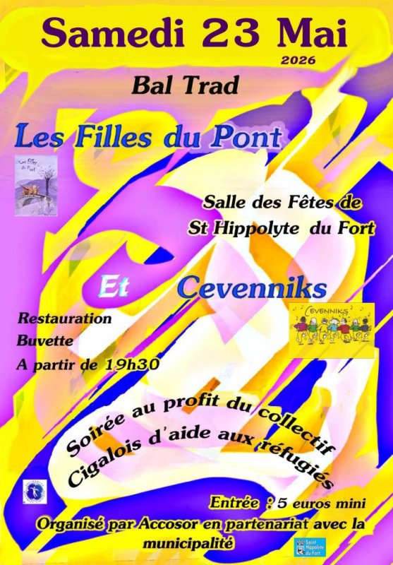 Soir&eacute;e Bal'Trad au profit du Collectif cigalois d'aide aux r&eacute;fugi&eacute;s