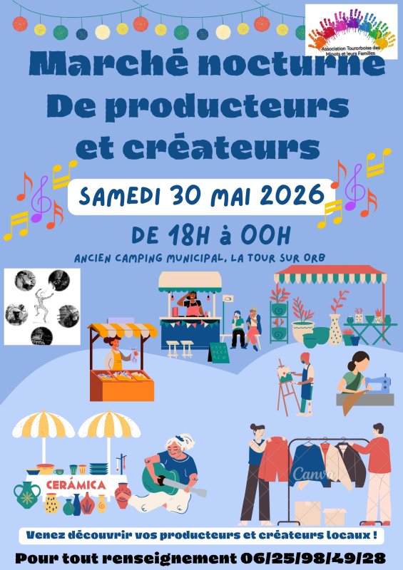 March&eacute; nocturne des producteurs et cr&eacute;ateurs