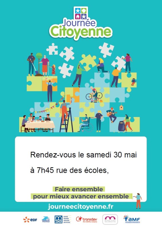 13&egrave;me &eacute;dition Journ&eacute;e citoyenne 30 mai 2026