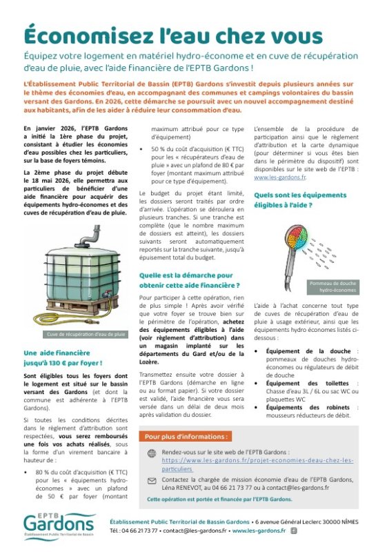 BON A SAVOIR - INFO EPTB GARDONS