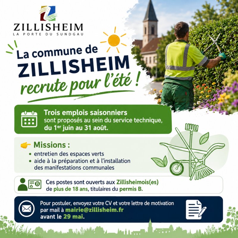 Offre d'emploi pour l'&eacute;t&eacute;