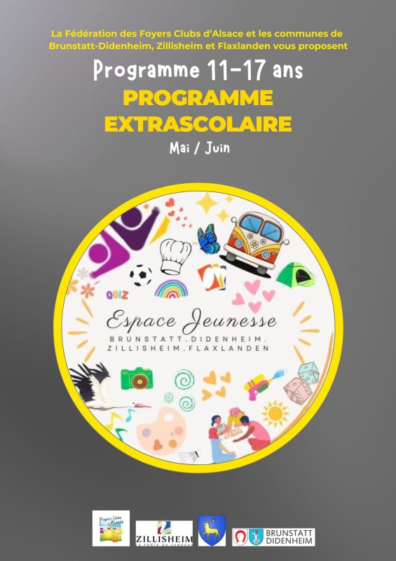 Programme jeunesse extrascolaire Mai Juin 2026