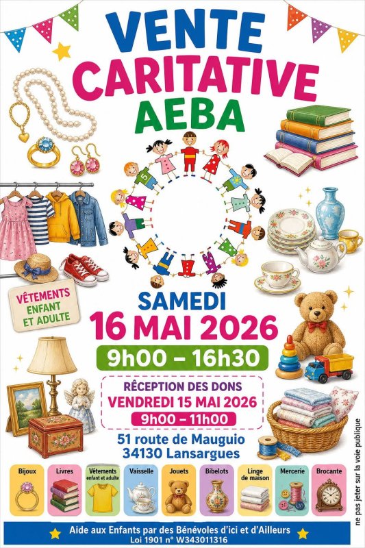 Vente caritative AEBA