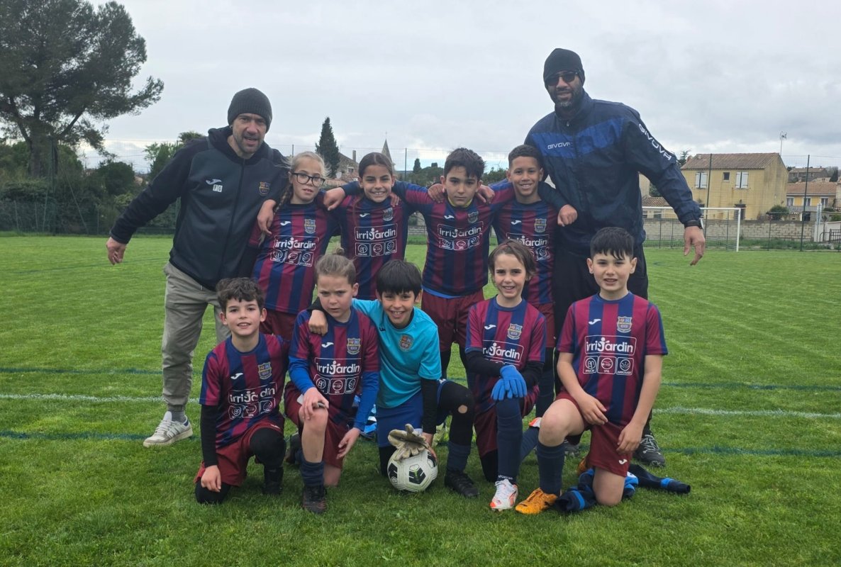 Les U10 B du FC Domitia ont r&eacute;alis&eacute; une belle matin&eacute;e &agrave; Montbazin