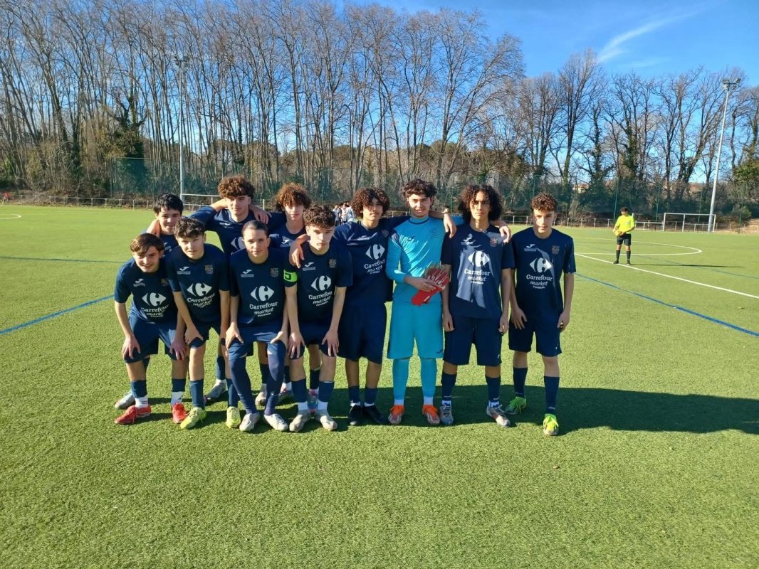 Les U16 du FC Domitia perdent d&rsquo;un rien &agrave; Sauvian
