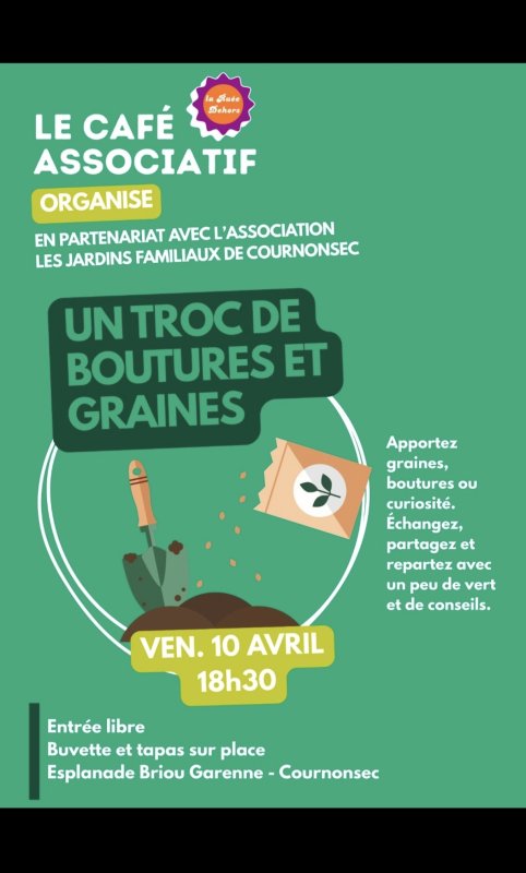 Rappel : Rendez-vous au caf&eacute; associatif