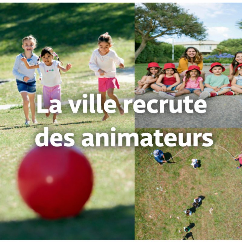 La Ville recrute : Animateur/Animatrice vacataire Vacances &eacute;t&eacute; du 06/07/2026 au 08/08/2026 (H/F)