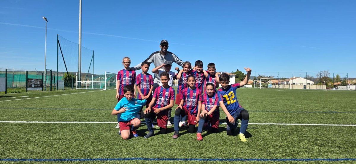 Les U10 B du FC Domitia peaufinaient les automatismes