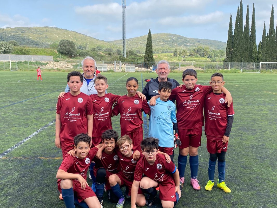 Les U11 de l&rsquo;Entente FC Domitia / Gigean r&eacute;galent &agrave; Poussan