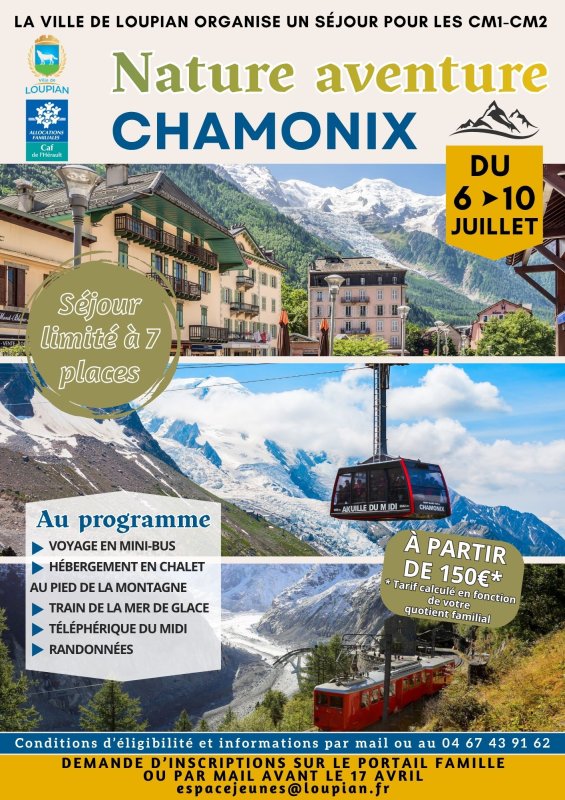 ✨ Dans le cadre de sa politique enfance jeunesse, la commune de Loupian propose deux s&eacute;jours pour cet &eacute;t&eacute; ! ✨