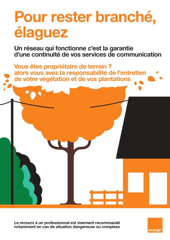 ELAGAGE DES LIGNES RESEAU ORANGE