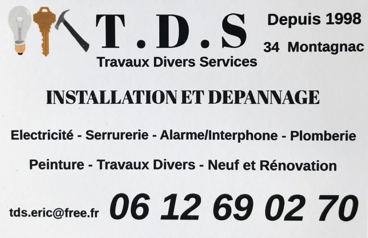 Travaux Divers Services INSTALLATION ET D&Eacute;PANNAGE