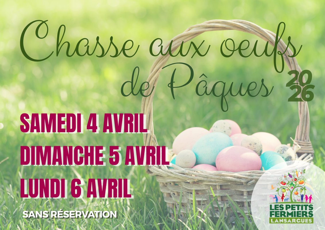 🐣🌸 Chasse aux &oelig;ufs de P&acirc;ques aux Petits Fermiers 🐣🌸