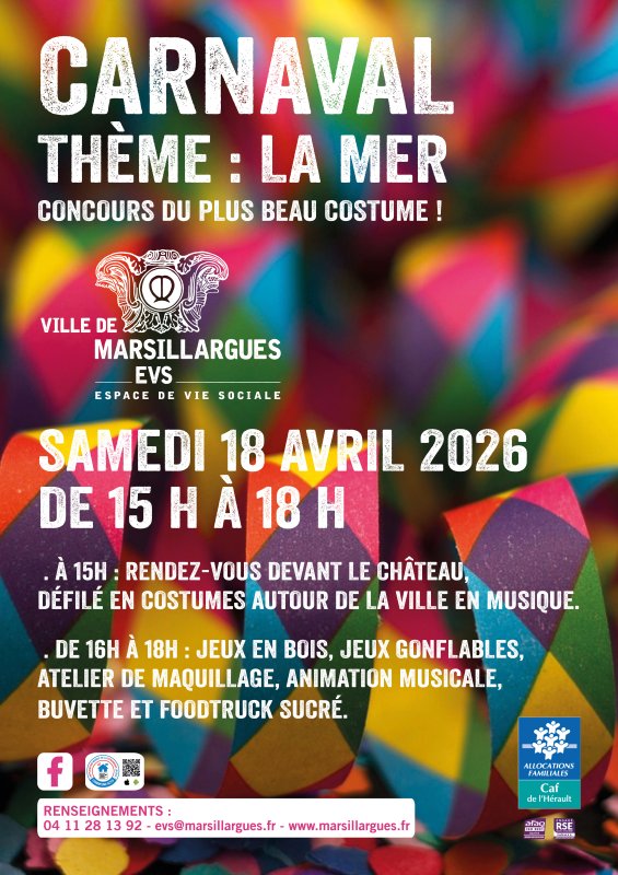 🎭🌊 Carnaval de Marsillargues 2026 : cap sur la mer ! 🌊🎭